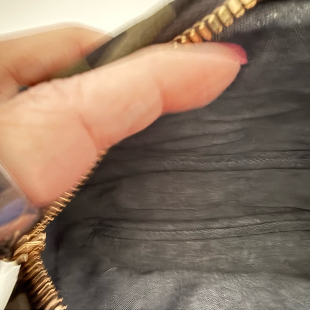 Clare V Midi Sac Army Pablo Cat Suede w/Mini Stripes - BNWT and dust bag. - Picture 8 of 10